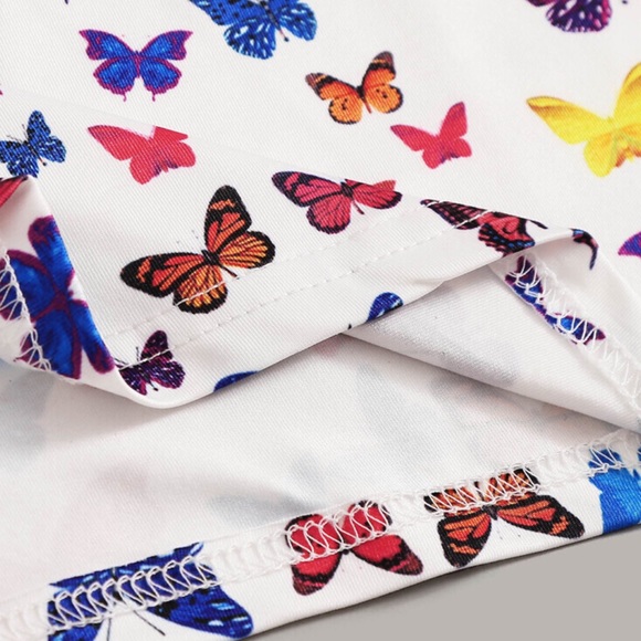 Boutique | Butterfly Cami Crop Top - Picture 7 of 8